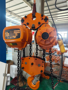 新能源汽車組裝工廠環鏈電動葫蘆用于電機組裝作業